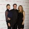 Miranda Kerr, John Travolta et Kelly Preston à la soirée Qantas à Sydney le 18 avril 2013