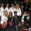 Carine Ktorza (la créatrice de la ligne), et Gary Dourdan et Lord Kossity au lancement de la nouvelle collection de Divamour, marque de lingerie haute-gamme, au Très Honore à Paris le 18 avril 2013.