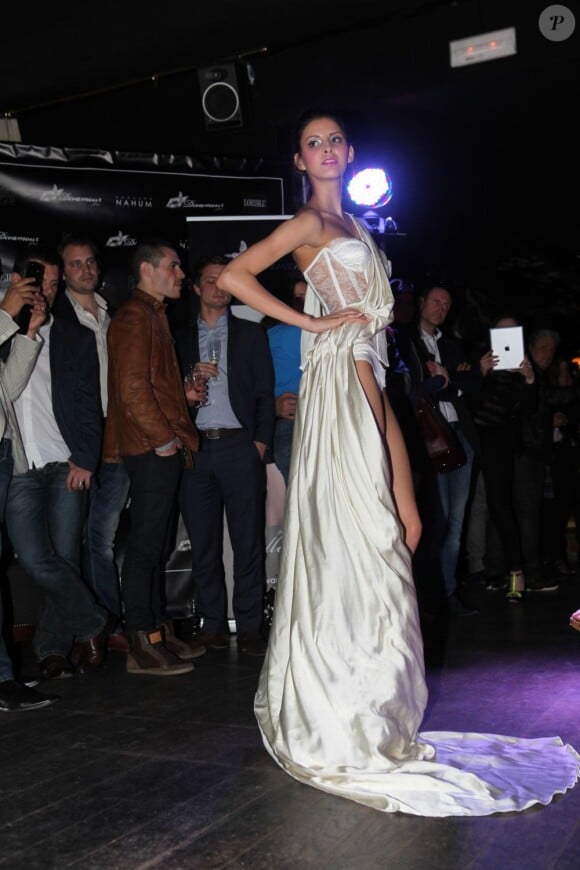 Lancement de la nouvelle collection de Divamour, marque de lingerie haute-gamme, au Très Honore à Paris le 18 avril 2013.