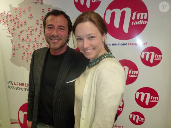 La chanteuse Natasha St-Pier au micro de Bernard Montiel sur MFM Radio samedi 20 avril 2013