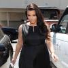 Kim Kardashian, enceinte, déjeune au restaurant Joan's à Los Angeles, le 19 avril 2013