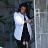 Kim Kardashian, enceinte, s'est fait une manucure à Studio City, le 19 avril 2013