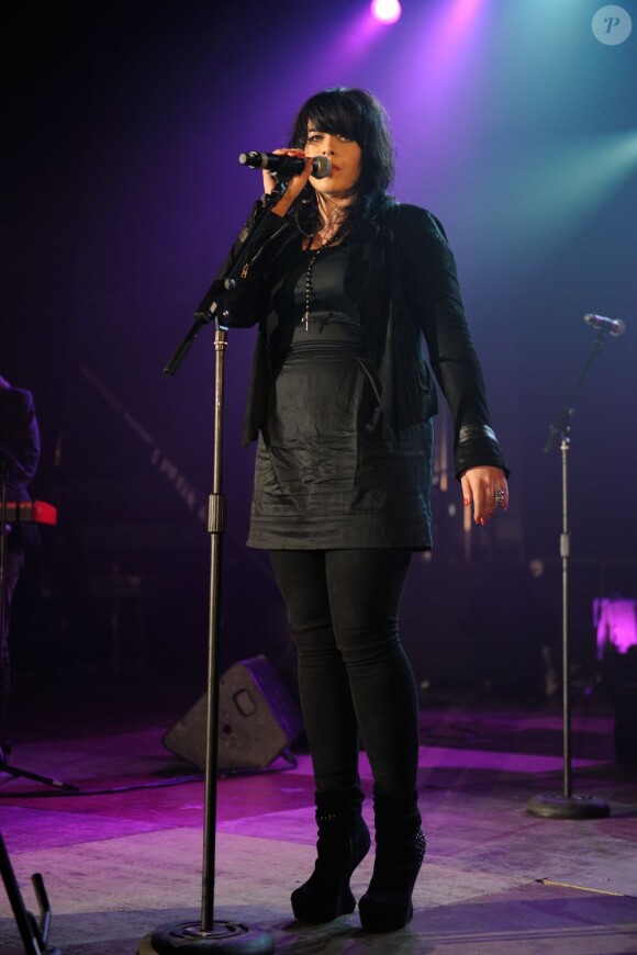 Alex Hepburn lors du concert NRJ Music Tour à Lyon, le 20 avril 2013