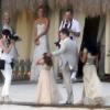 Matt Damon et sa femme Luciana renouvellent leurs voeux après huit ans de mariage sur l'île de Sainte-Lucie. La cérémonie a eu lieu au Sugar Beach resort, en présence de leurs proches.