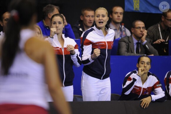 Les filles de l'équipe de France à Besançon le 21 avril 2013 dans son match victorieux pour le maintien en 2e division face au Kazakhstan