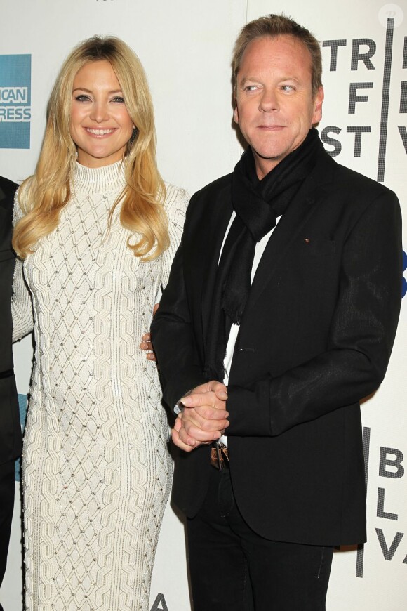 Kate Hudson et Kiefer Sutherland à la première du film L'intégriste malgré lui au festival de Tribeca à New York, le 22 avril 2013.