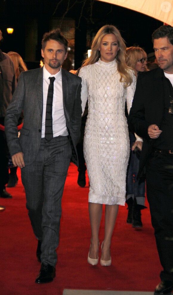 Matthew Bellamy et Kate Hudson arrivent à la première du film L'intégriste malgré lui au festival de Tribeca à New York, le 22 avril 2013.