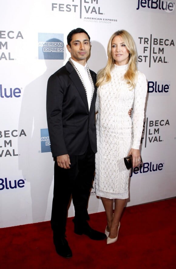 Riz Ahmed et Kate Hudson, les deux amoureux du film à la première du film L'intégriste malgré lui au festival de Tribeca à New York, le 22 avril 2013.