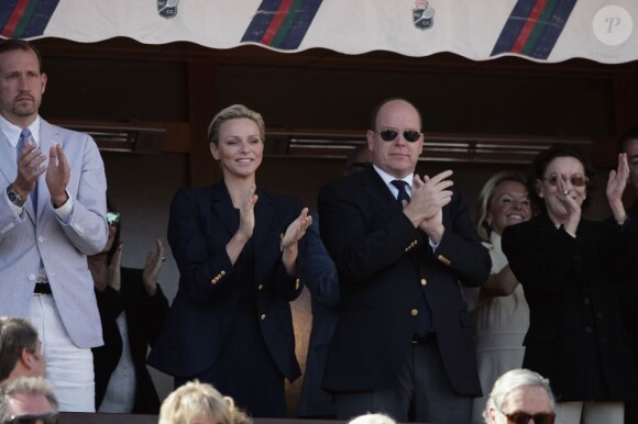Le prince Albert II de Monaco au Masters de Monte-Carlo le 21 avril 2013