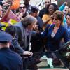 Gérard Depardieu et Jacqueline Bisset sur le tournage du film inspiré de l'affaire DSK à New York le 25 avril 2013