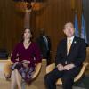 La princesse Mary de Danemark inaugurait avec Ban Ki-moon jeudi 25 avril 2013 au siège de l'ONU à New York les nouveaux locaux du Conseil de tutelle des Nations unies, la chambre Finn Juhl.