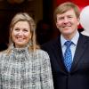 Le prince héritier des Pays-Bas Willem-Alexander et la princesse Maxima assistent au coup d'envoi des Jeux du Roi. Enschede, le 26 avril 2013.
