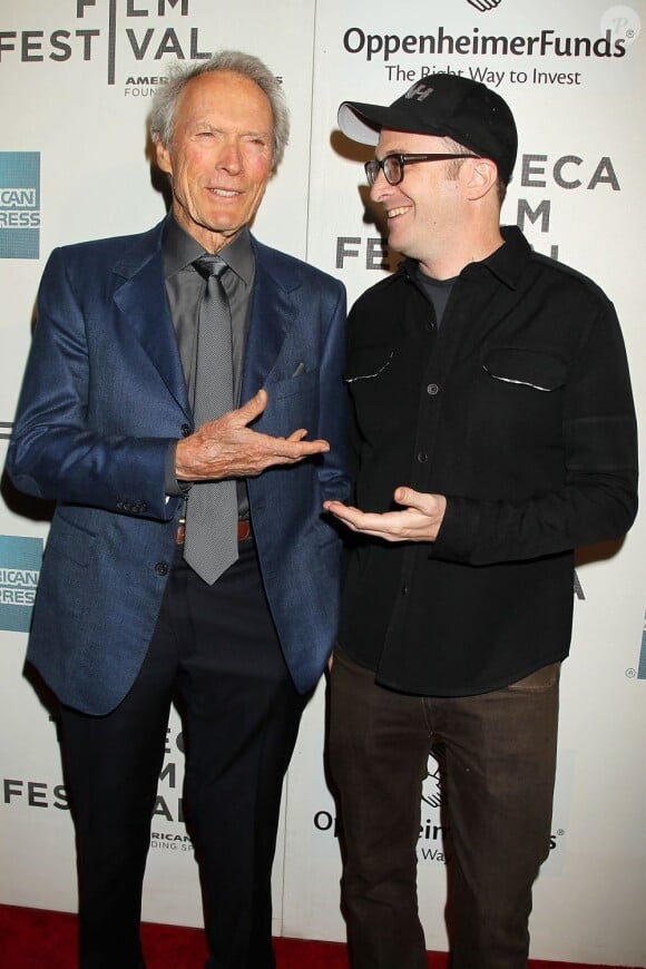 Clint Eastwood et Darren Aronofsky lors du Festival du Film de Tribeca le 27 avril 2013 à New York
