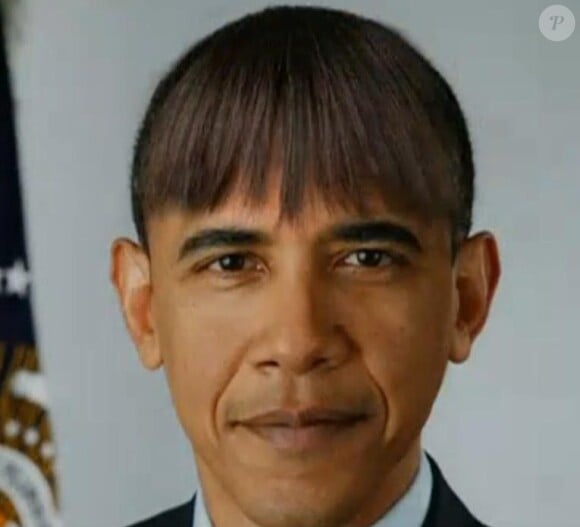 Barack Obama a affiché une nouvelle coiffure lors du dîner des correspondants de la Maison blanche qui a eu lieu samedi 27 avril au Hilton de Washington.