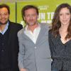 Fabrice Eboué, Jean-Paul Rouve et Sara Giraudeau pour l'avant-première de Denis à Paris le 29 avril 2013.