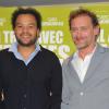 Fabrice Eboué et Jean-Paul Rouve pour l'avant-première de Denis à Paris le 29 avril 2013.