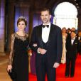 Princesse Letizia et le prince Felipe d'Espagne - Diner de gala pour l'intronisation du roi Willem-Alexander des Pays-Bas a Amsterdam le 29 avril 2013.  Dinner with members of the royal family and guests at the Rijksmuseum in Amsterdam, The Netherlands, on Monday night, April 29, 2013.29/04/2013 - AMSTERDAM