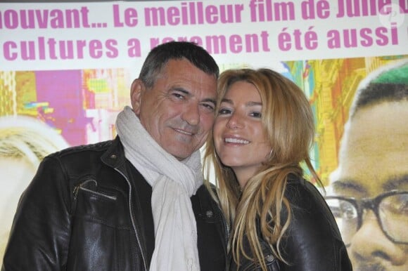 Jean-Marie Bigard et sa femme Lola à Paris le 19 mars 2012. 