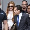 Lindsay Lohan à la sortie de son procès à Los Angeles, le 18 mars 2013. La star a été condamnée à passer 90 jours en rehab.