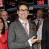 Robert Downey Jr. ouvre la séance au New York Stock Exchange de Wall Street, New York, le 30 avril 2013.