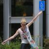 Exclusif - Ireland Baldwin quitte la salle de gym à Los Angeles, le 1er mai 2013.