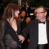 Charlotte Gainsbourg enceinte et Lars Von Trier à Cannes le 18 mai 2011.
