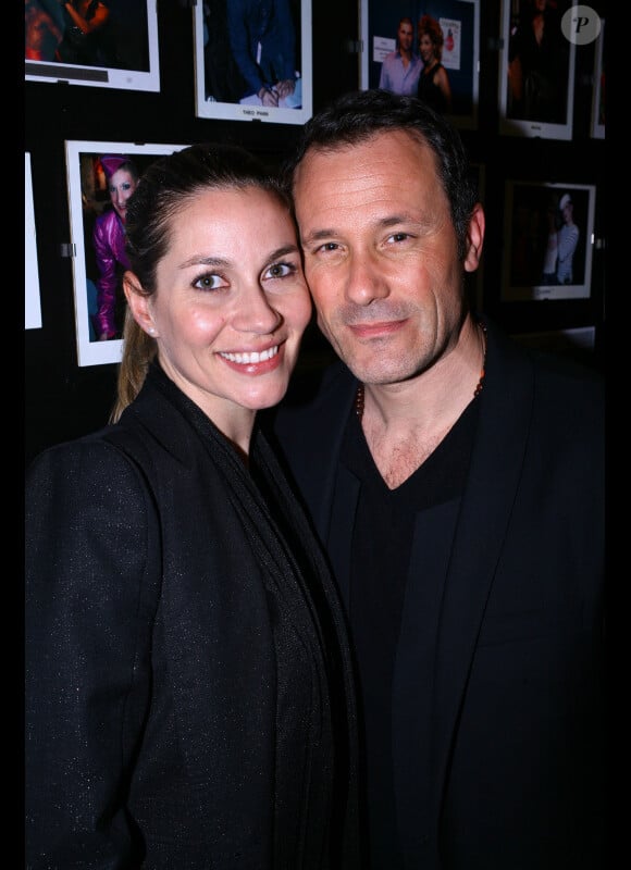 Claudio Lemmi et sa femme au spectacle de Marie Dauphin à l'Artishow à Paris, le 29 avril 2013.