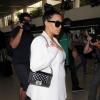 Kim Kardashian est à l'aéroport de Los Angeles afin de se rendre à Houston. Photo prise le 3 mai 2013.