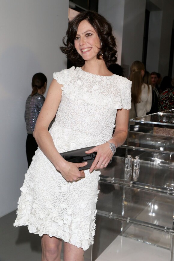La belle Anna Mouglalis à la soirée d'ouverture de l'exposition "N°5 Culture Chanel" au Palais de Tokyo le vendredi 3 mai 2013.