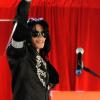 Michael Jackson annonce la série de concerts "This Is It" lors d'une conférence de presse organisée par AEG Live à Londres, le 5 mars 2009.