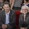 François Morel et Micheline Presle - Enregistrement de l'émission "Vivement Dimanche" consacrée à François Morel le 7 mai 2013 à Paris. Diffusion le 12 mai 2013 sur France 2.