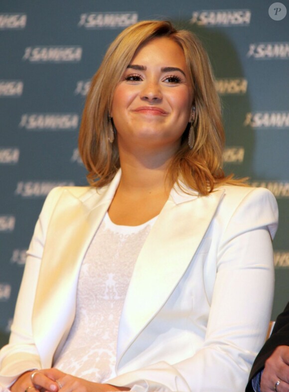 Demi Lovato lors d'une conférence de presse pour la 8e cérémonie annuelle du National Children's Mental Health Awareness Day à Washington, le 7 mai 2013.
