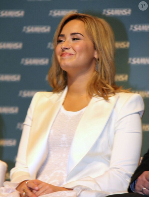 Demi Lovato, honorée lors d'une conférence de presse pour la 8e cérémonie annuelle du National Children's Mental Health Awareness Day à Washington, le 7 mai 2013.