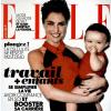 Alessandra Sublet pose avec sa fille Charlie en couverture du magazine Elle le 12 avril 2013