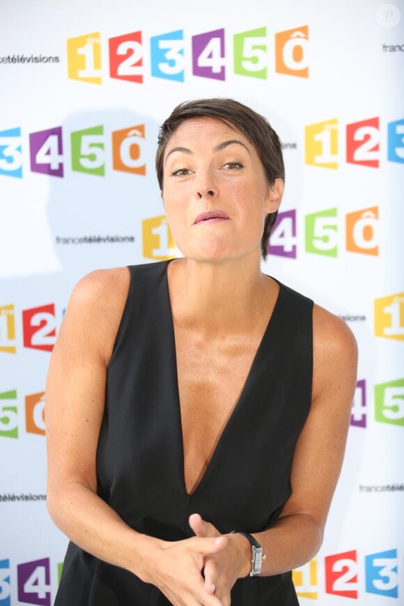 Alessandra Sublet à la rentrée de France Télévisons en aout 2012