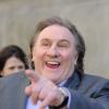 Gérard Depardieu sur le tournage du film Welcome to New York le 3 mai 2013
