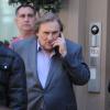 Gérard Depardieu en plein tournage du film Welcome to New York le 25 avril 2013