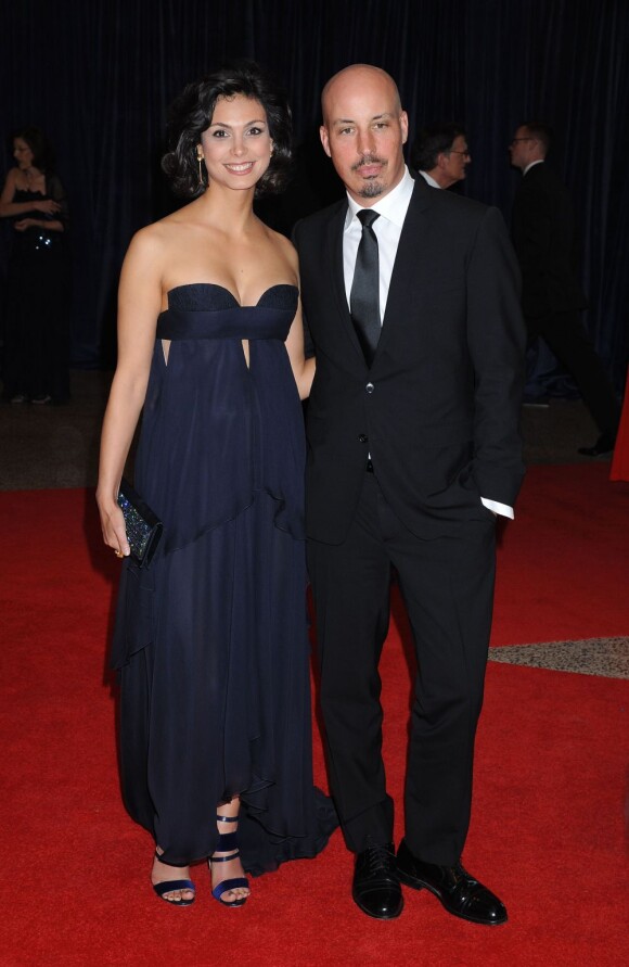 Morena Baccarin et son mari Austin Chick lors du dîner des correspondants de presse à la Maison Blanche, le 27 avril 2013 à Washington