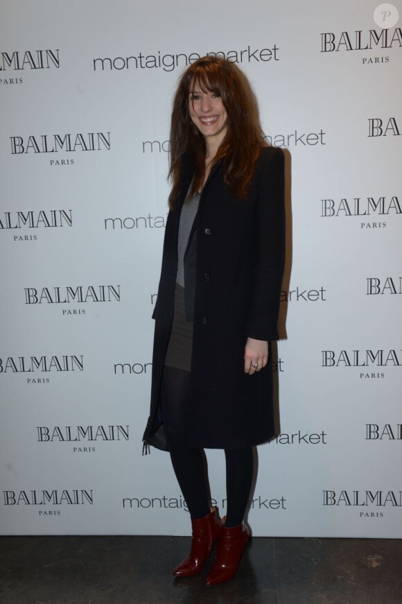 Exclusif - Doria Tillier lors d'une soirée chez Montaigne Market à l'occasion du lancement de la collection "Carbone" de Balmain le 1er mars 2013