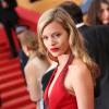 Georgia May Jagger, fatale en rouge pour la montée des marches du 66e Festival de Cannes. Le 15 mai 2013