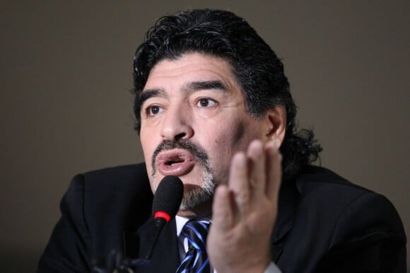 Diego Maradona à Naples, le 26 février 2013.