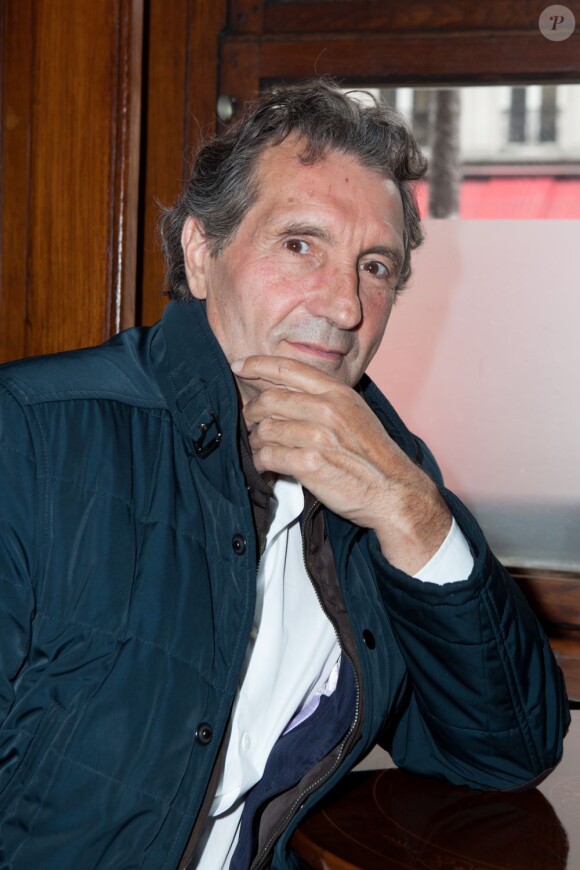 Jean-Jacques Bourdin à la conférence de presse du Mondial La Marseillaise à Pétanque. A l'hôtel Normandy, à Paris, le 16 mai 2013.