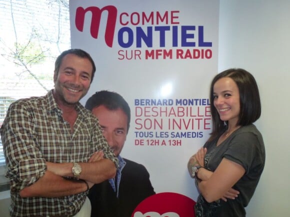 Alizée et Bernard Montiel, le samedi 18 mai 2013 dans l'émission "M comme Montiel" sur MFM.