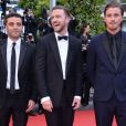 Oscar Isaac, Justin Timberlake et Garrett Hedlund lors de la montée des marches du film Inside Llewyn Davis lors du 66e festival du film de Cannes, le 19 mai 2013.