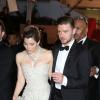 Jessica Biel et Justin Timberlake quittent le Palais des Festivals lors du 66e festival du film de Cannes, le 19 mai 2013.