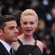 Oscar Isaac, Carey Mulligan pendant la montée des marches du film Inside Llewyn Davis lors du 66e festival du film de Cannes, le 19 mai 2013.