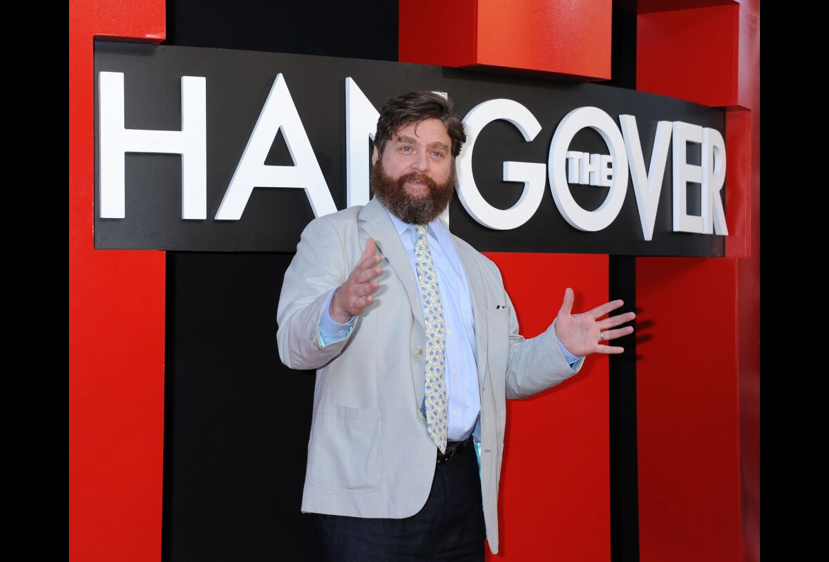 Photo Zach Galifianakis pendant la première de Very Bad Trip 3 au