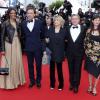 Karine Silla, Vincent Perez, Danièle Thompson, Daniel Auteuil et sa femme Aude Ambroggi lors du Festival de Cannes le 19 mai 2013