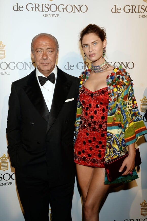 Fawaz Gruosi et Bianca Balti lors de la soirée de Grisogono à l'hôtel du Cap-Eden-Roc. Antibes, le 21 mai 2013.