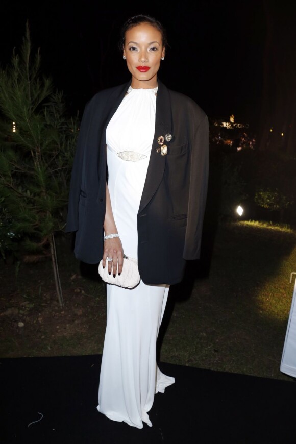 Selita Ebanks lors de la soirée de Grisogono à l'hôtel du Cap-Eden-Roc. Antibes, le 21 mai 2013.